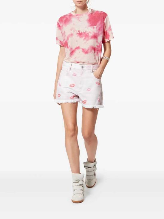 26SS 이자벨마랑에뚜왈 반팔 티셔츠 TS0001FFD1N09E PINK - ISABEL MARANT ETOILE