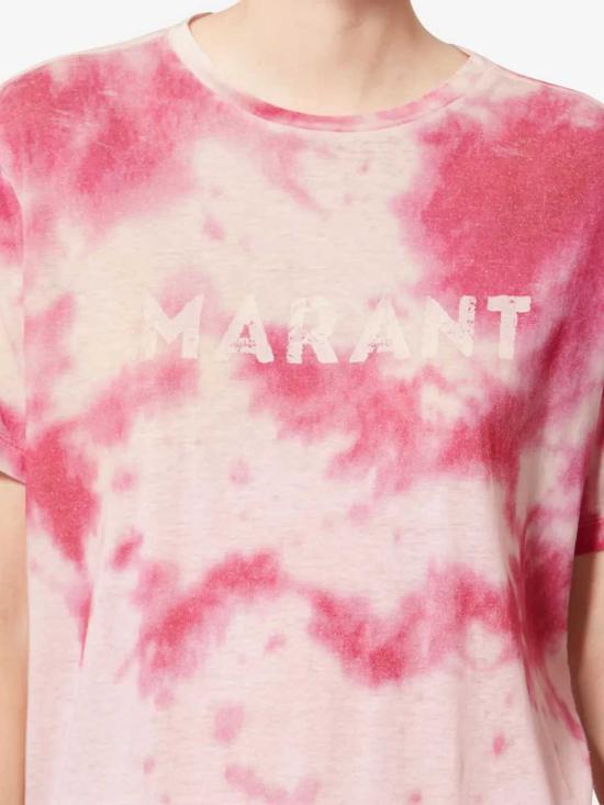 26SS 이자벨마랑에뚜왈 반팔 티셔츠 TS0001FFD1N09E PINK - ISABEL MARANT ETOILE