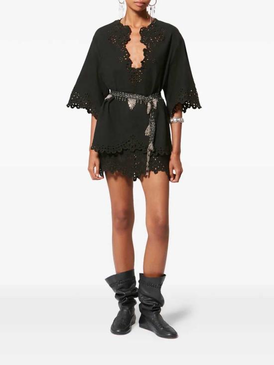 26SS 이자벨마랑에뚜왈 숏 스커트 JU0466FAD1J04E FADED BLACK - ISABEL MARANT ETOILE