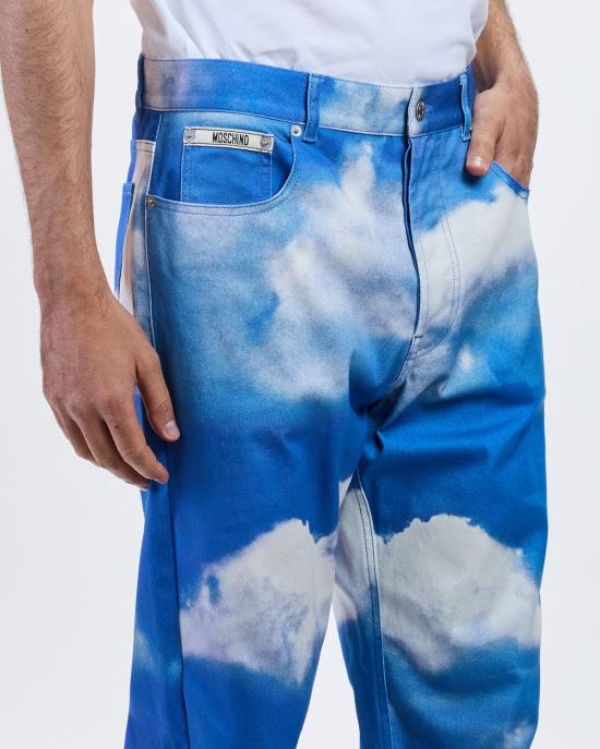 26SS 모스키노 데님 팬츠 0306 0255 1317 AZZURRO - MOSCHINO