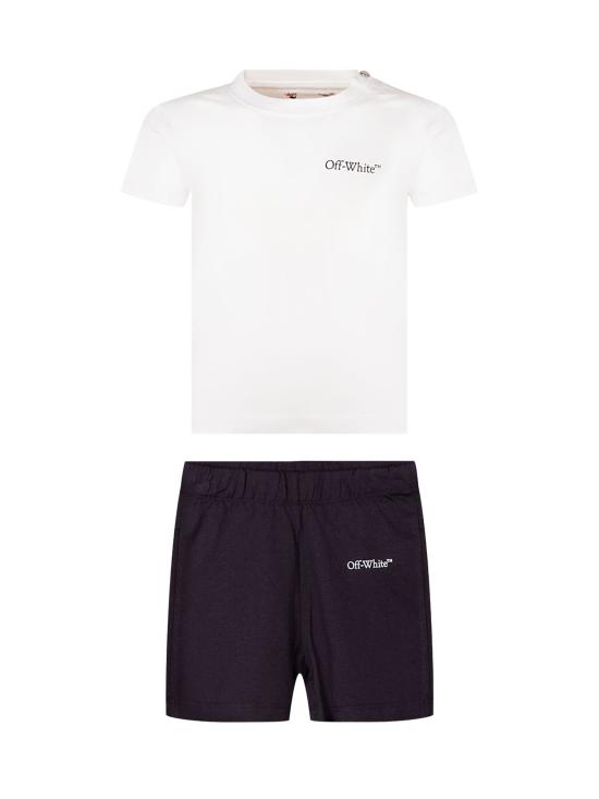 26SS [키즈] 오프화이트 티셔츠 44B2X007S26J00 2100 WHITE