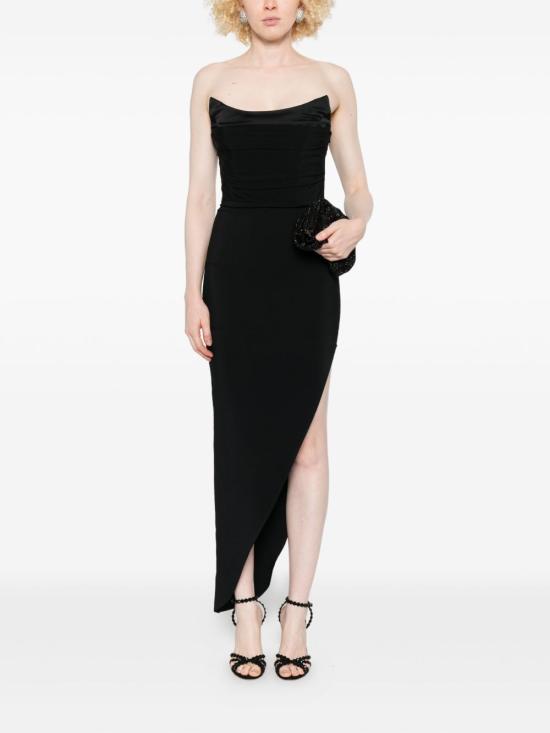 26SS 아멘쿠튀르 롱 원피스 AMW25507 009 Black - AMEN COUTURE