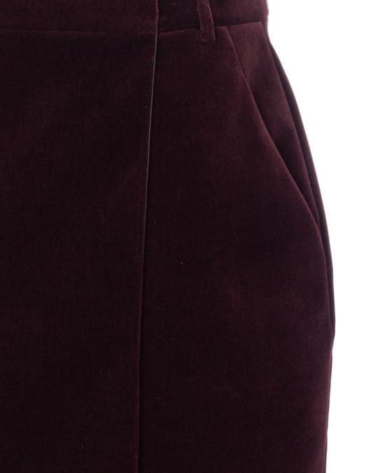 25FW 생로랑 미디 스커트 826769 Y615W6500 Red - SAINT LAURENT