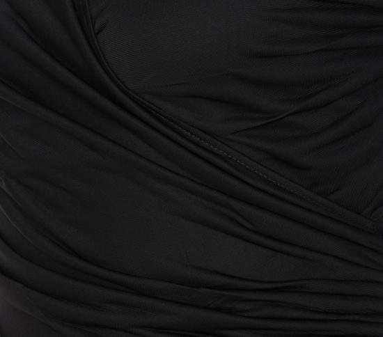 25FW 막스마라 AIELLO 아이엘로 러치드 칼라 드레이프 셔츠 2521946088600 AIELLO 003 Black - MAX MARA