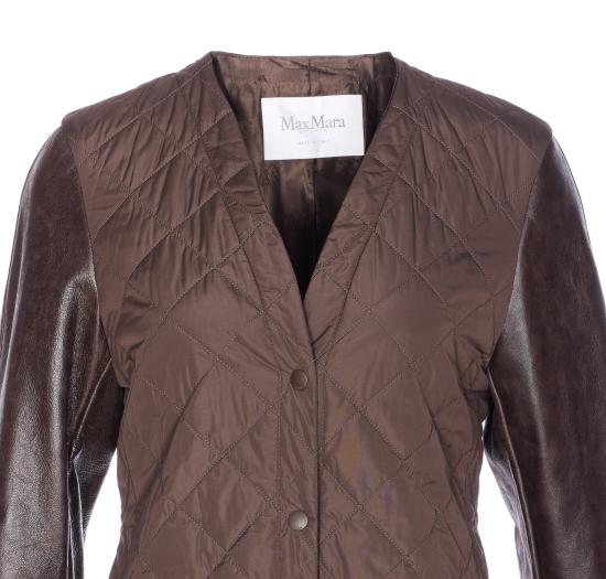25FW 막스마라 퀄팅 맥시 코트 2521496053600 BERTA1234 052 Brown - MAX MARA