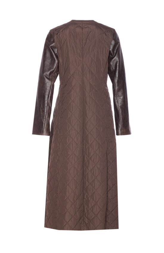 25FW 막스마라 퀄팅 맥시 코트 2521496053600 BERTA1234 052 Brown - MAX MARA