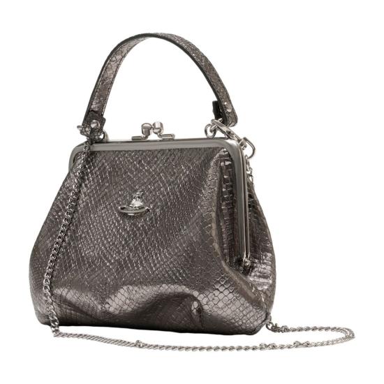 26SS 비비안웨스트우드 그래니 프레임 퍼스 4B010007W L00D6 P203 silver - VIVIENNE WESTWOOD