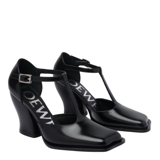 25FW 로에베 힐/펌프스 LONDS01X05 1100 Black - LOEWE