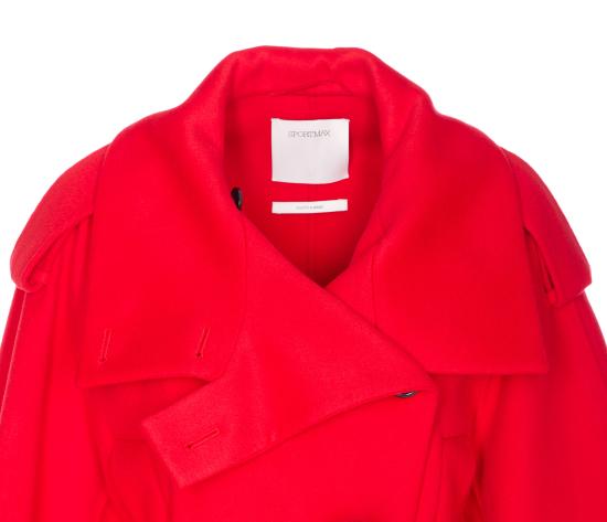 25FW 스포트막스 YOLE 울코트 2522016063600 BOUQUET1234 015 Red - SPORTMAX