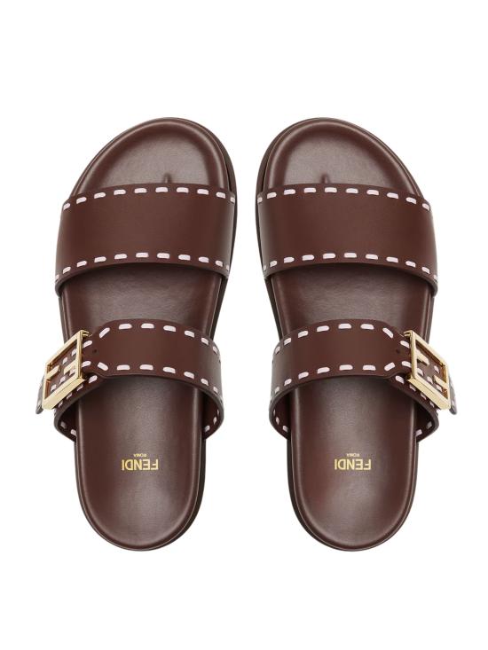 26SS 펜디 뮬/슬리퍼 8X8710 ASAIF1VMJ Marrone - FENDI