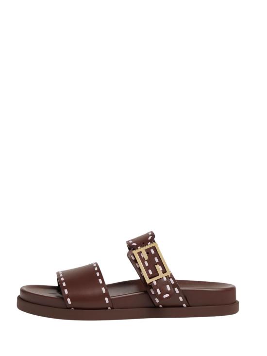 26SS 펜디 뮬/슬리퍼 8X8710 ASAIF1VMJ Marrone - FENDI