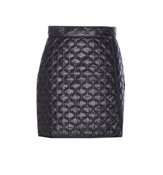 25FW 몽클레어 스퀘어 퀼티드 미니 랩 스커트 2D000 36 597YG999 Black
