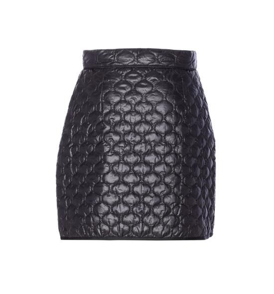 25FW 몽클레어 스퀘어 퀼티드 미니 랩 스커트 2D000 36 597YG999 Black - MONCLER