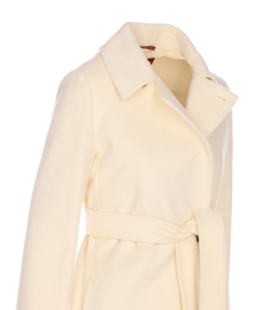 25FW 막스마라 스튜디오 코트 2526016172600 BCOLLAG 001 White - MAX MARA STUDIO