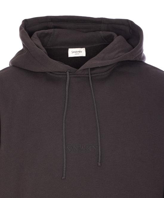 25FW 생로랑 그리 폰세 후드 818538 Y36SW1467 Grey - SAINT LAURENT