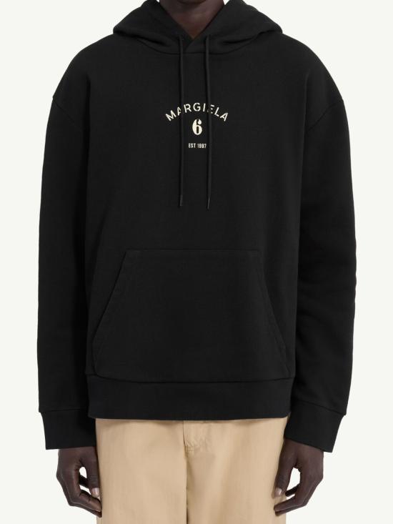 26SS MM6 메종마르지엘라 후드 티셔츠 SH2GU0031 M25014900 Nero - MM6 MAISON MARGIELA