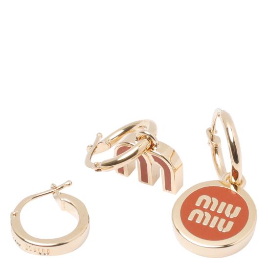 25FW 미우미우 이어링 5IO102 2F6TF0033 Red - MIU MIU