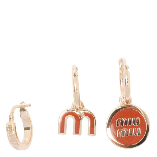 25FW 미우미우 이어링 5IO102 2F6TF0033 Red