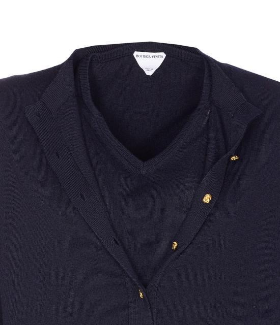 25FW 보테가베네타 가디건 841817 V5M504121 Blue - BOTTEGA VENETA