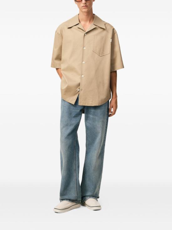 26SS 아미 반팔 셔츠 USH811 CO0214 A036 Beige - AMI