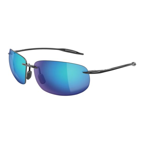  마우이짐 선글라스 브레이크월 무테 , 직사각형 블루 미러 렌즈 - MAUI JIM