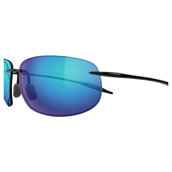  마우이짐 선글라스 브레이크월 무테 , 직사각형 블루 미러 렌즈 - MAUI JIM
