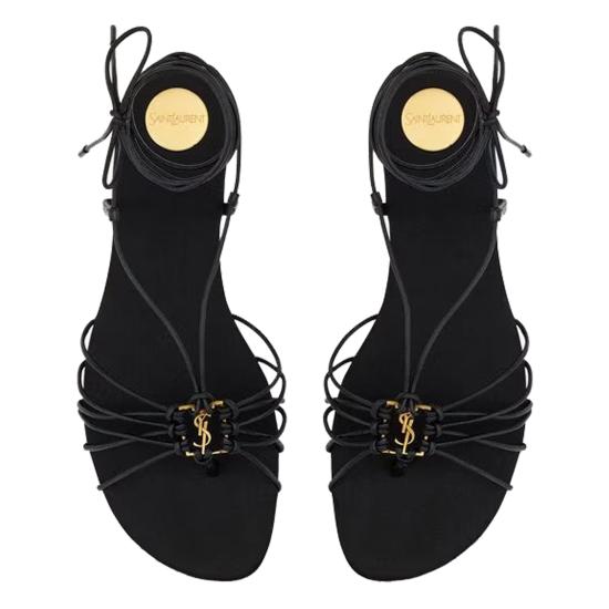 25FW 생로랑 샌들 820656 AAEOF1000 Black - SAINT LAURENT