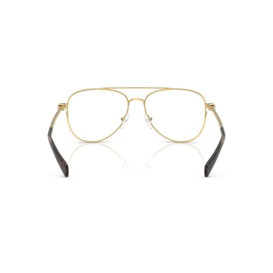 26SS 마이클 코어스 안경 0Mk3089 골드톤 프레임과 호피무늬 팁이 있는 에비에이터 - MICHAEL KORS