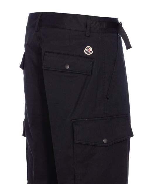 25FW 몽클레어 코튼 개버딘 카고 트라우저 2A000 26 598R1999 Black - MONCLER