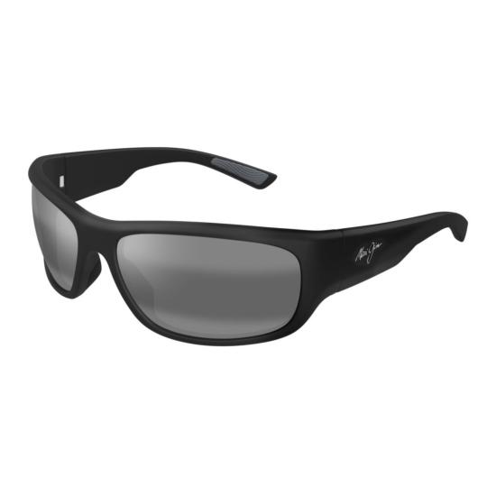 25FW 마우이짐 선글라스 Maukele 직사각형 무광 블랙  (일체형 렌즈) - MAUI JIM