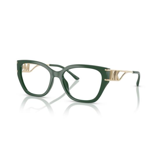 26SS 마이클 코어스 안경 0Mk4140u 골드 액센트가 있는 오버사이즈 스퀘어 프레임 - MICHAEL KORS