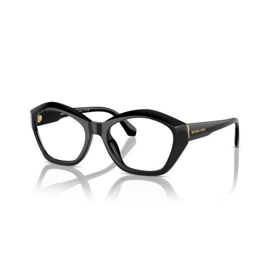 26SS 마이클 코어스 안경 0Mk4116u 기하학적 블랙 안경 (골드 액센트 포함) - MICHAEL KORS