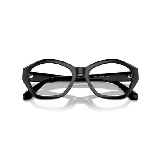 26SS 마이클 코어스 안경 0Mk4116u 기하학적 블랙 안경 (골드 액센트 포함) - MICHAEL KORS