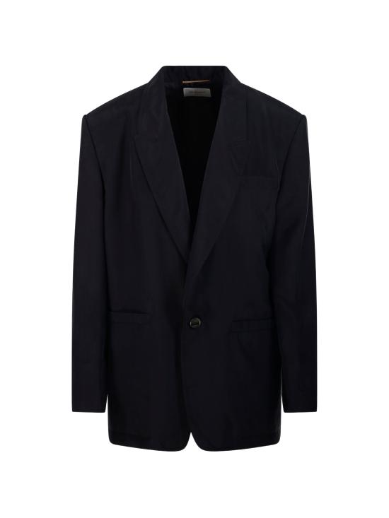 26SS 생로랑 수트 자켓 856579Y6J78 1500 GRIS FONCE