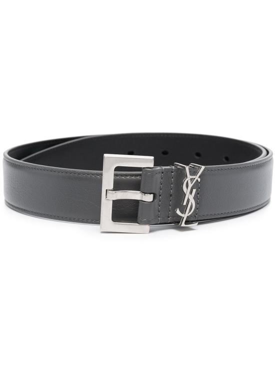 26SS 생로랑 가죽 벨트 634437BOO0E 1000 BLACK