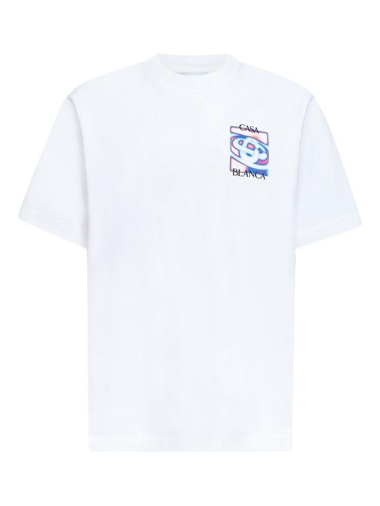 26SS 카사블랑카 반팔 티셔츠 MSP26JTS00107 BRIGHT WHITE JERSEY