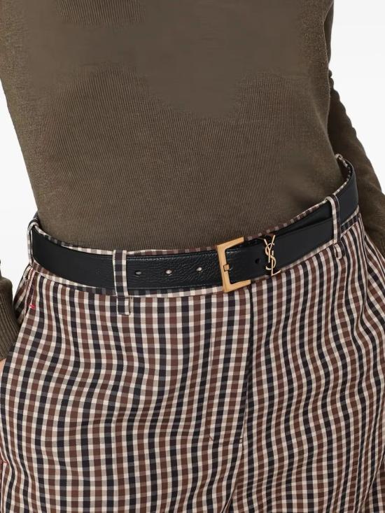 26SS 생로랑 레귤러 벨트 634437DTI0W 1000 NERO - SAINT LAURENT