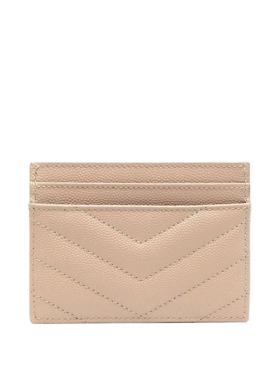 26SS 생로랑 카산드라 마틀라세 카드 케이스 423291BOW01 9207 CREMA SOFT - SAINT LAURENT