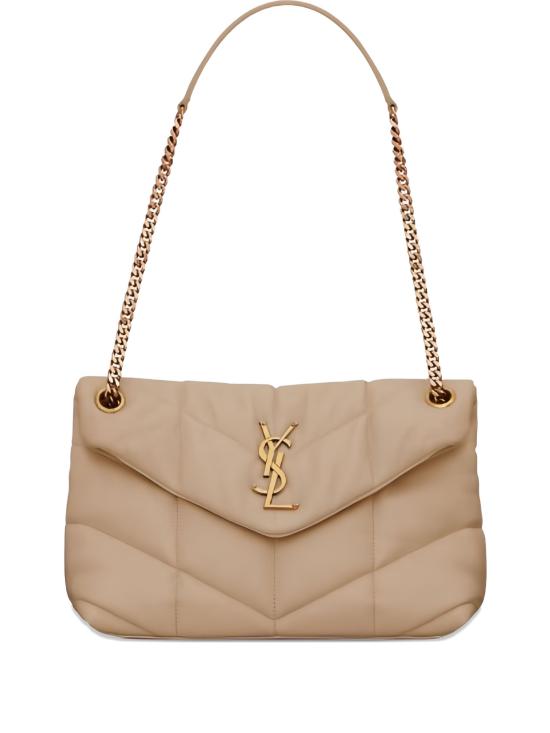 26FW 생로랑 루루 푸퍼 스몰 체인 백 5774761EL07 1799 PLAZA TAUPE