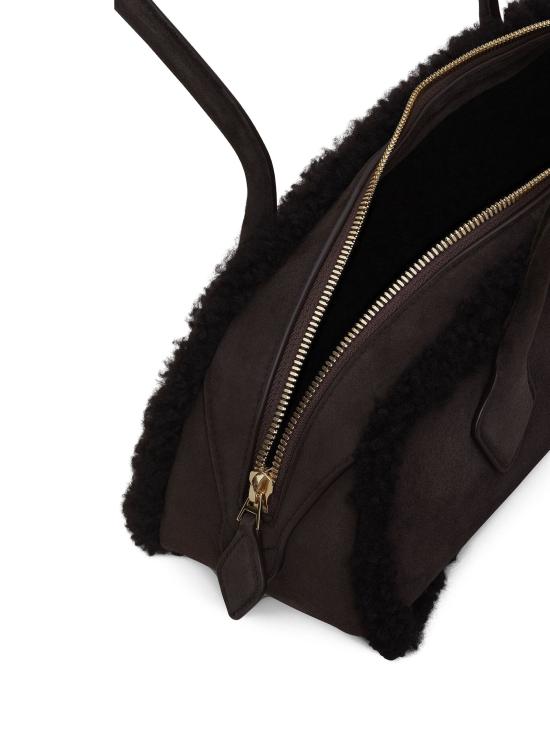 26SS 알라이아 르 테켈 미디움 레더 숄더백 AA1S06033I048 700 MARRON - ALAIA