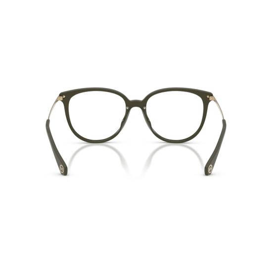 26SS 마이클 코어스 안경 0Mk4106u 둥근 캣아이 안경, 은은한 올리브 그린 색상 - MICHAEL KORS