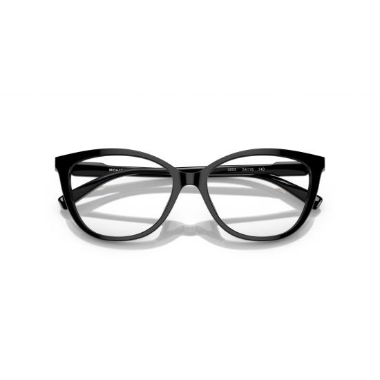 26SS 마이클 코어스 안경 0Mk4109u 블랙 아세테이트 캣아이 안경, 우아한 로고 디테일 - MICHAEL KORS