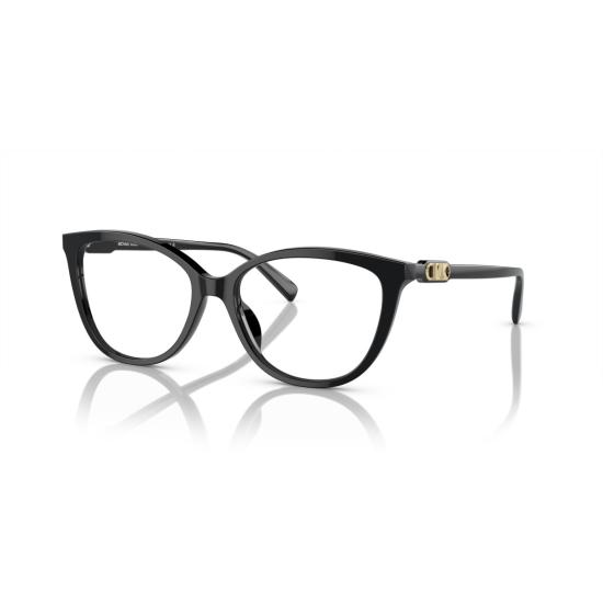 26SS 마이클 코어스 안경 0Mk4109u 블랙 아세테이트 캣아이 안경, 우아한 로고 디테일 - MICHAEL KORS