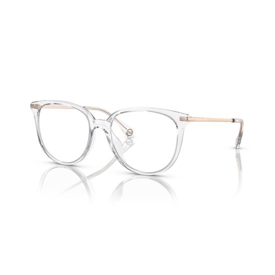 26SS 마이클 코어스 안경 0Mk4106u 메탈릭 액센트가 있는 투명 아세테이트 - MICHAEL KORS