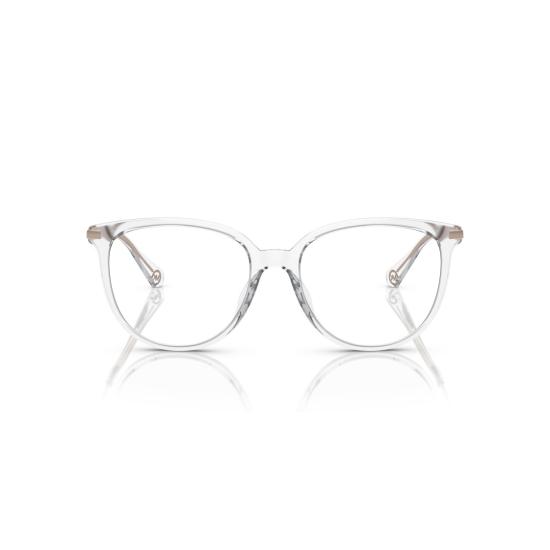 26SS 마이클 코어스 안경 0Mk4106u 메탈릭 액센트가 있는 투명 아세테이트 - MICHAEL KORS