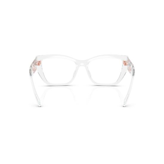 26SS 마이클 코어스 안경 0Mk4149u 로즈골드 디테일이 있는 투명 캣아이 - MICHAEL KORS