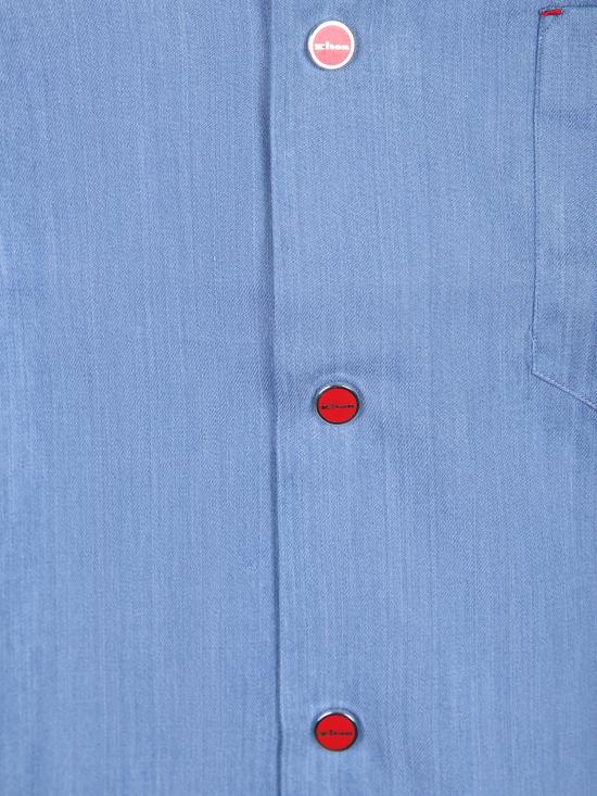 26SS 키톤 긴팔 셔츠 UMCNERP H09694 03 Blue - KITON