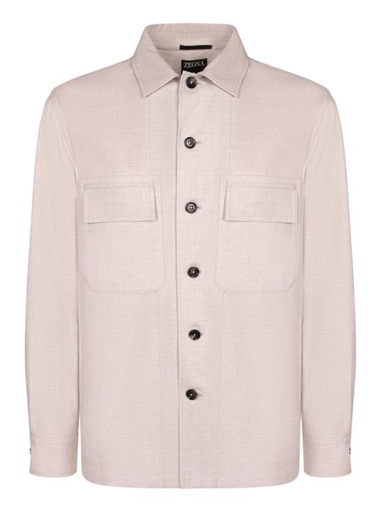 26SS 에르메네질도제냐 긴팔 셔츠 UHV22A3 SOT6B N07 Beige