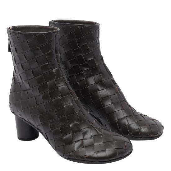 25FW 보테가베네타 아토믹 앵클 부츠 811017 V2ED02113 Brown - BOTTEGA VENETA