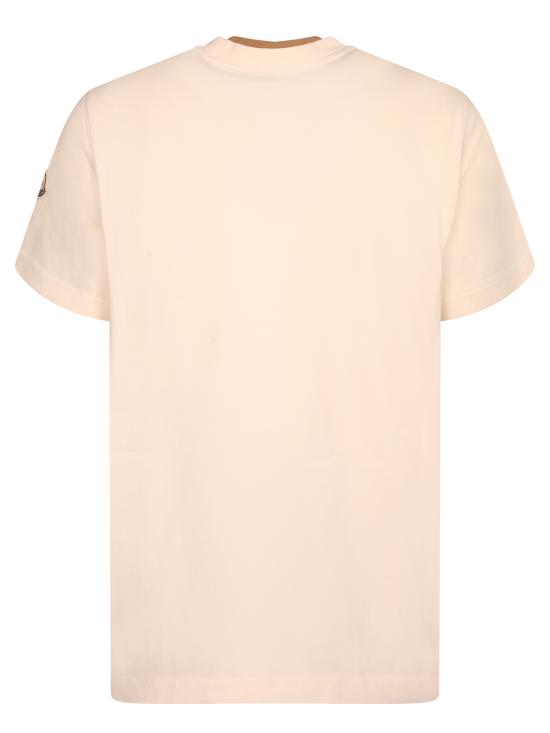 26SS 몽클레어 로고 자수 코튼 티셔츠 8C00015 89AYY 060 White - MONCLER